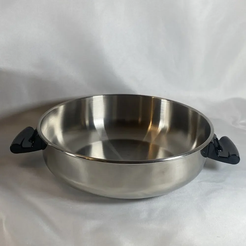 Amway Queen Multi-Ply 18/8 Stainless Steel 6 Qt Stockpot Dome Lid & Egg Poacher